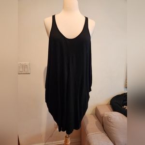 Topshop Black Jersey Drape Mini Dress, US Size 4